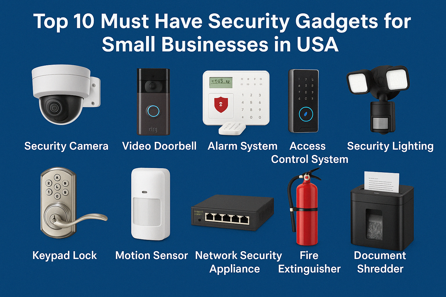 Top 10 Must Have Security Gadgets for Small Businesses in USA