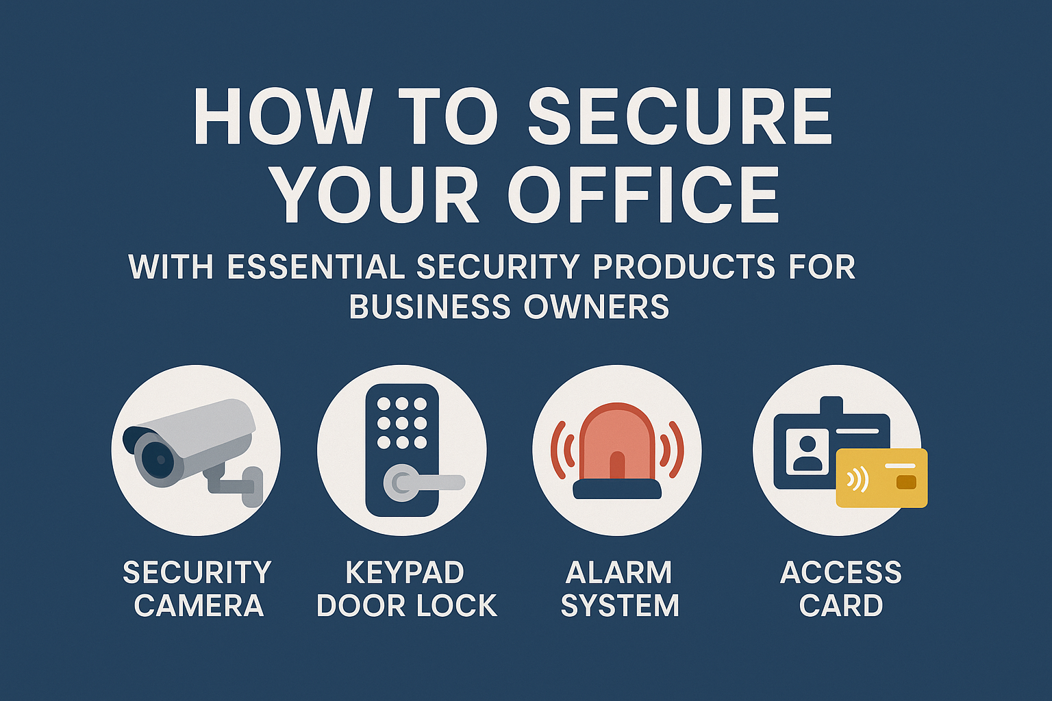 How to Secure Your Office with Essential Security Products for Business Owners