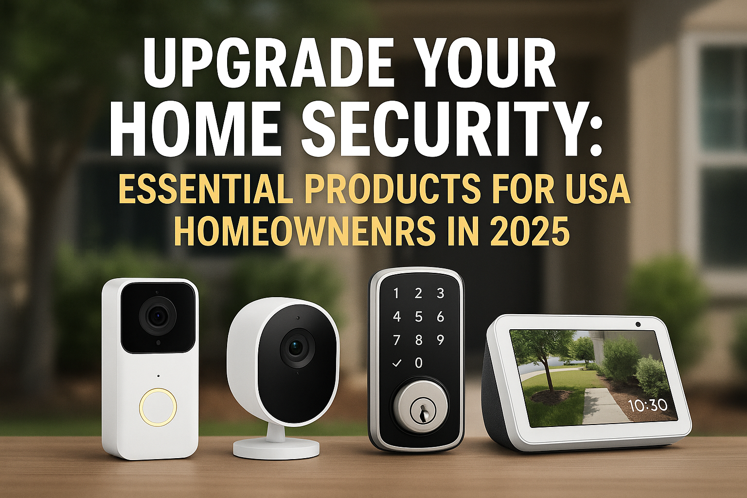Upgrade Your Home Security: Essential Products for USA Homeowners in 2025