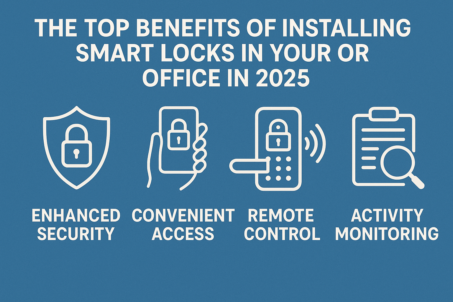 The Top Benefits of Installing Smart Locks in Your Home or Office in 2025