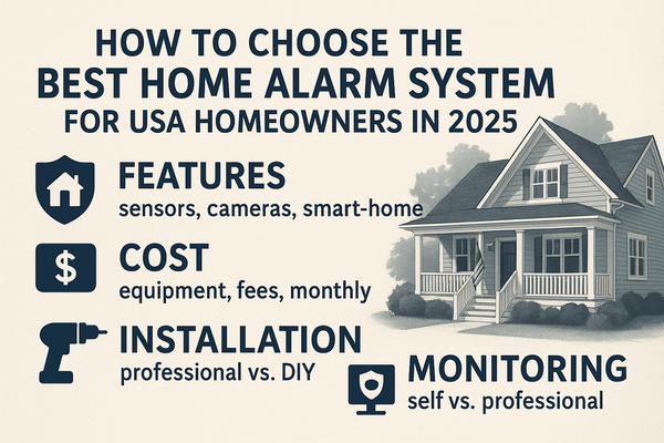 How to Choose the Best Home Alarm System for USA Homeowners in 2025