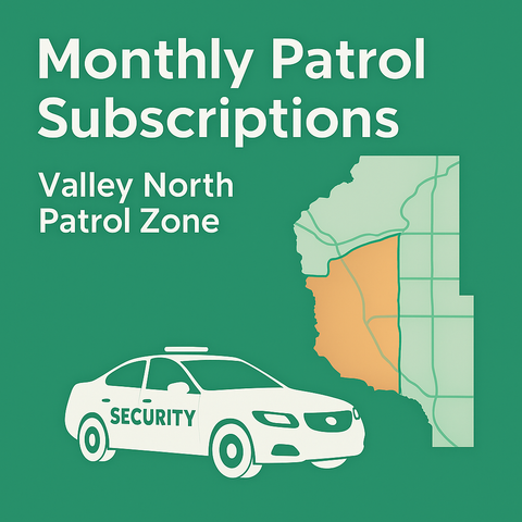 Monthly Patrol Subscriptions (Valley North Patrol Zone)