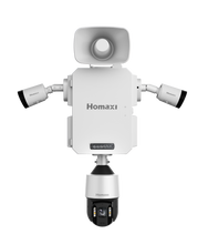 IQBox 40C + 2x Homaxi I Series 8MP Active Deterrence Turret + 5MP 32x Active Deterrence PTZ + Ubiquiti Point to Point WIFI Bridge