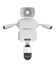 IQBox 40C + 2x Homaxi I Series 8MP Active Deterrence Turret + 5MP 32x Active Deterrence PTZ + Ubiquiti Point to Point WIFI Bridge