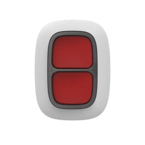 Ajax DoubleButton Jeweller white Wireless hold up device, emergency button