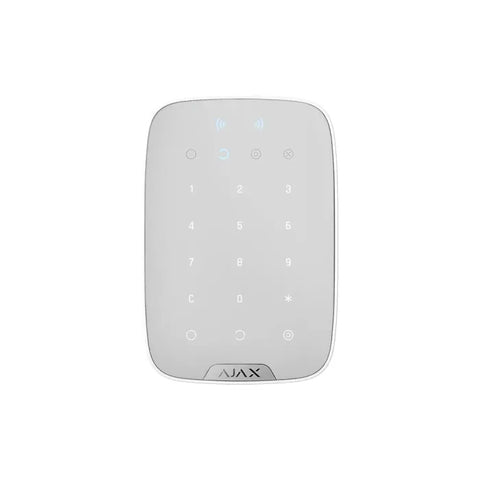 Ajax Keypad Plus Jeweller white Wireless touch keypad supporting encrypted