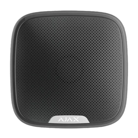 Ajax StreetSiren Jeweller black Wireless outdoor siren with LED frame