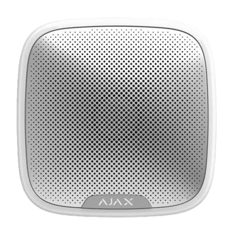 Ajax StreetSiren Jeweller white Wireless outdoor siren with LED frame