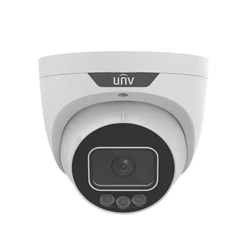 8MP Tri-Guard 2.0 Turret Camera with F1.0 Lens, Red & Blue Lights, Alarm and Audio Interfaces