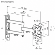 Full-motion TV Wall Mount for 13-32in Size