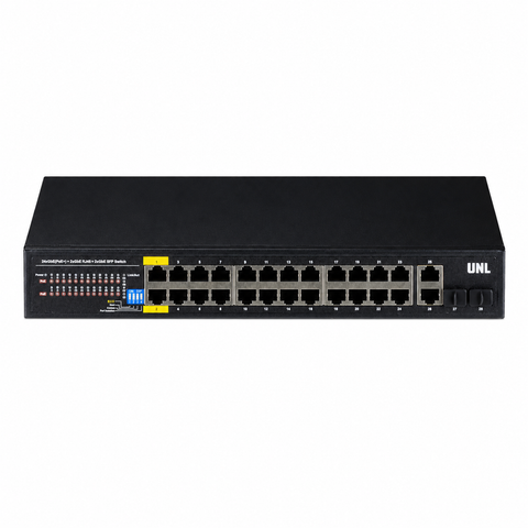 UNL 28 Port Gigabit PoE Switch / AI Functions