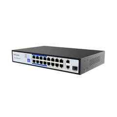 18Ports(16POE),10/100Mbps,2Gb Uplink,af/at,150W.