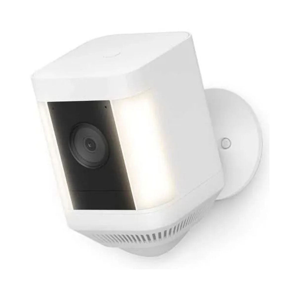 Ring Spotlight Cam Plus Battery - Outdoor Camera white,One battery included(Can add up to two)