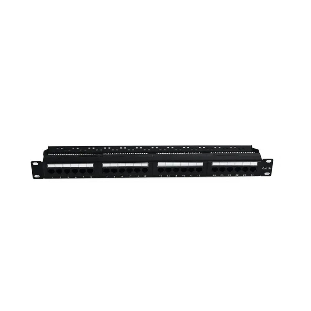 24-Port Blank Keystone 1U Patch Panel