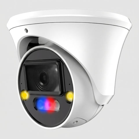 4MP Active Deterrence Fixed Turret Network Camera